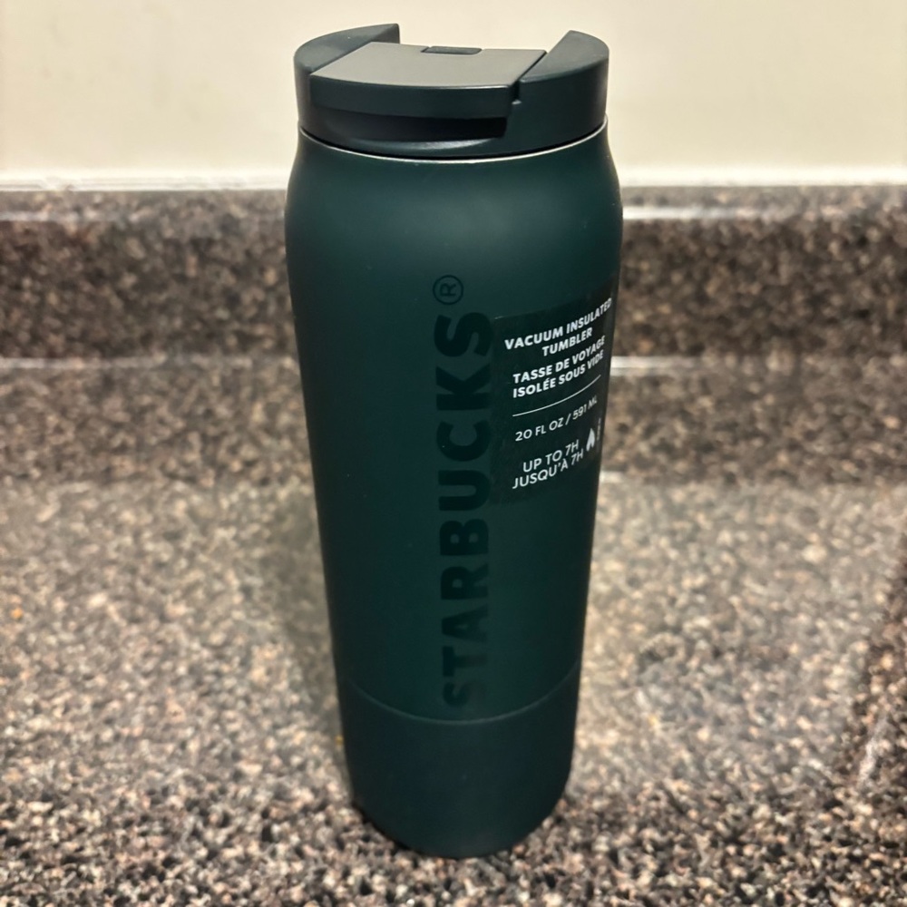 COPY - New Starbucks 2025 20oz Winter Green soft touch vacuum insulated tumbler